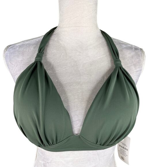 Balasami Bikini Top Retro Olive Green XL Lightly Padded New - Picture 12 of 14